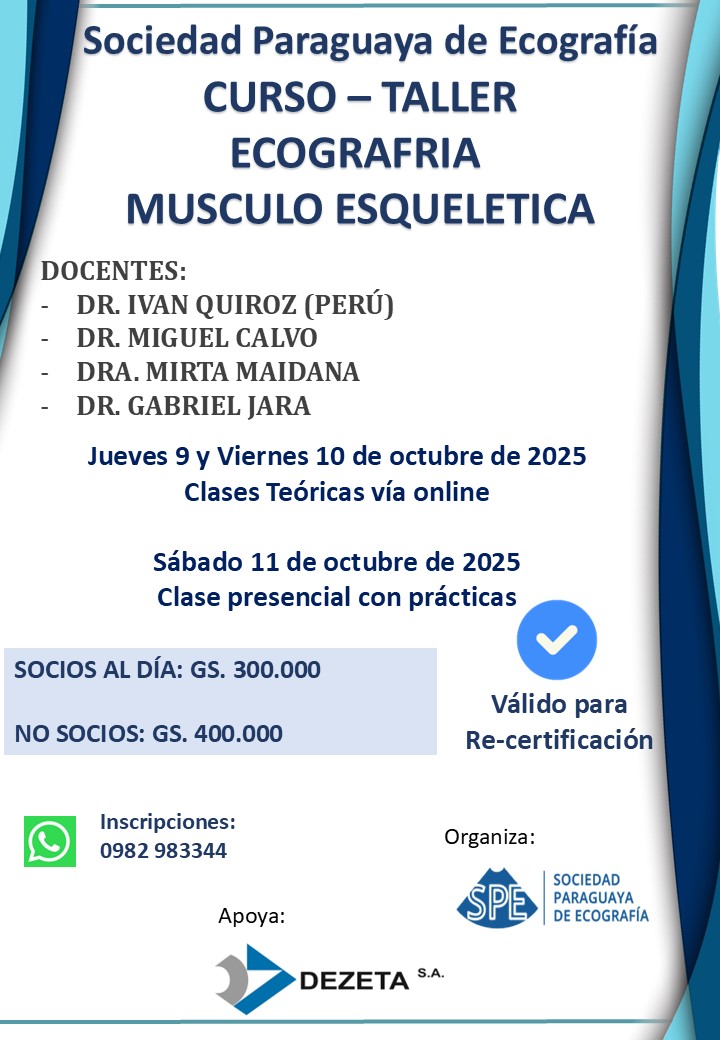 Curso Taller Ecografia Musculo Esqueletica